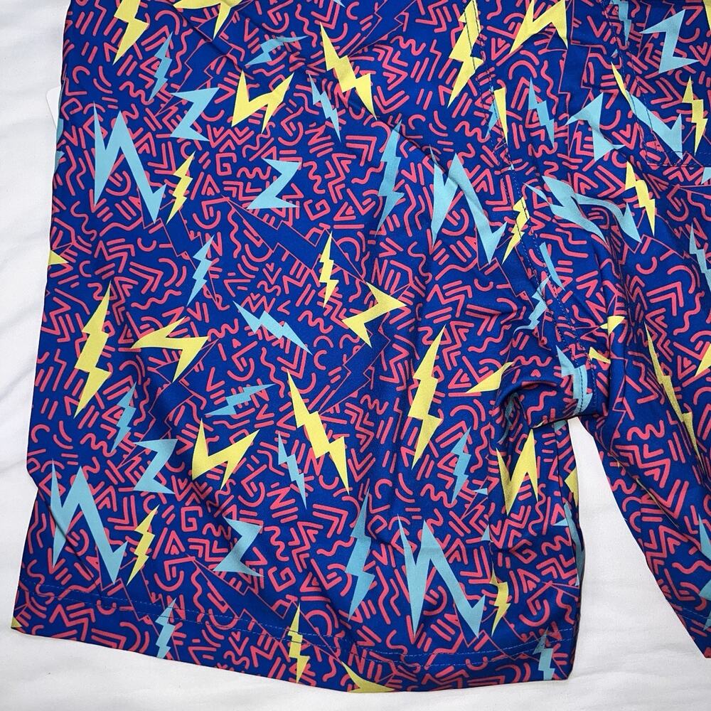 Tipsy Elves Board Shorts Size 34 Grease Lightning Retro 80s Theme Swim NEW NWT - Picture 10 of 13